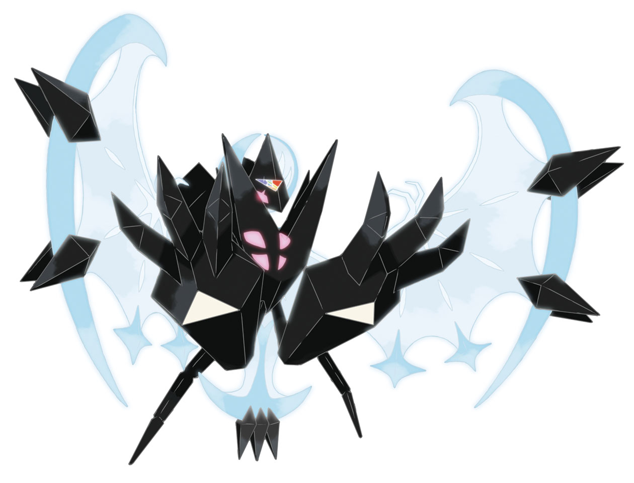 Dawn Wings Necrozma Art from Pokémon Ultra Sun and Ultra Moon