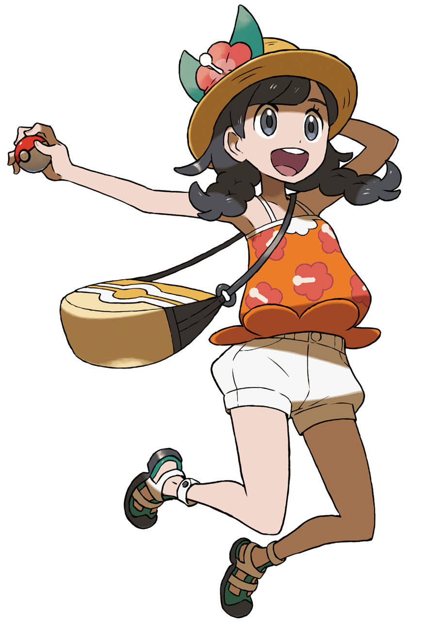 Selene Character Art from Pokémon Ultra Sun and Ultra Moon