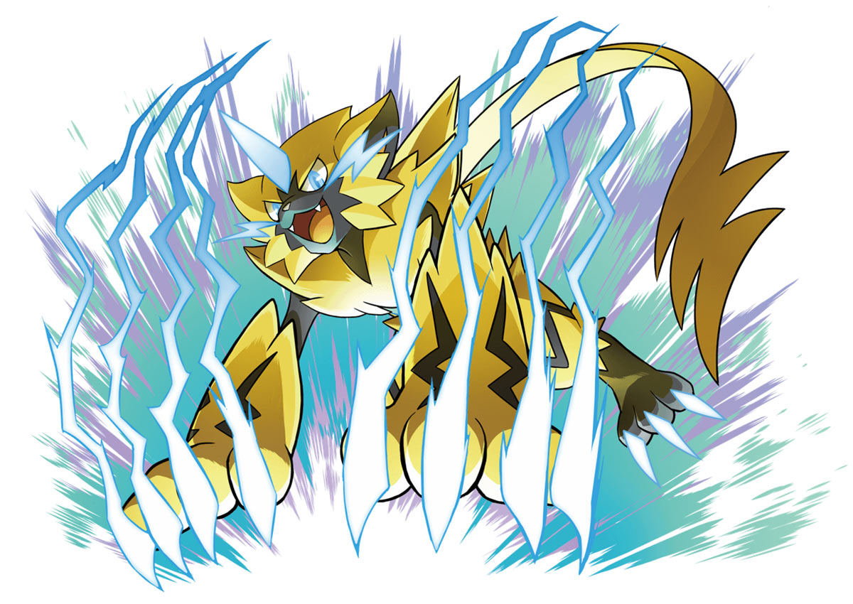 Zeraora's Powers Art from Pokémon Ultra Sun and Ultra Moon