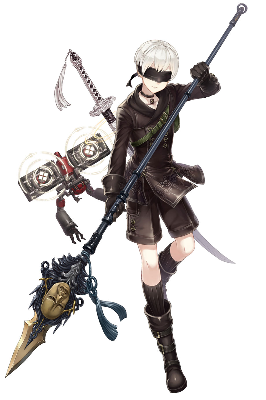 9S, Paladin Class Character Art from SINoALICE