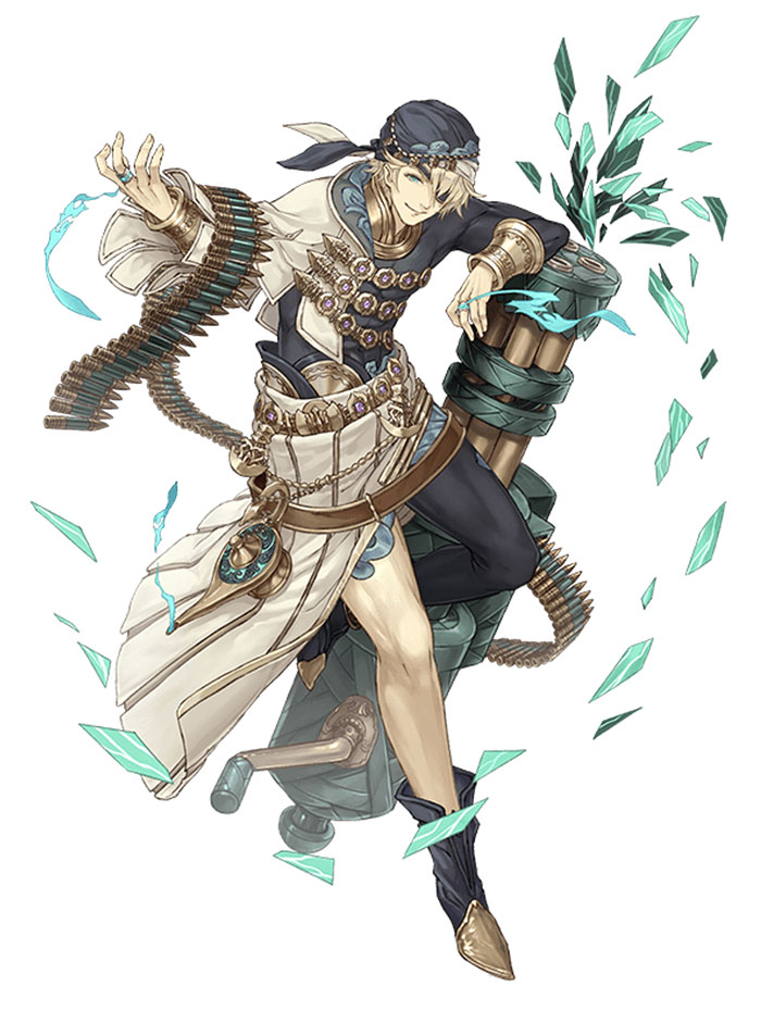 Aladdin, Divine Prudence Gunner Class Art from SINoALICE