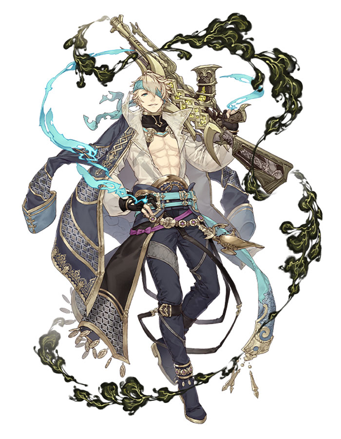 Aladdin, Envious Serpent Gunner Class Art from SINoALICE