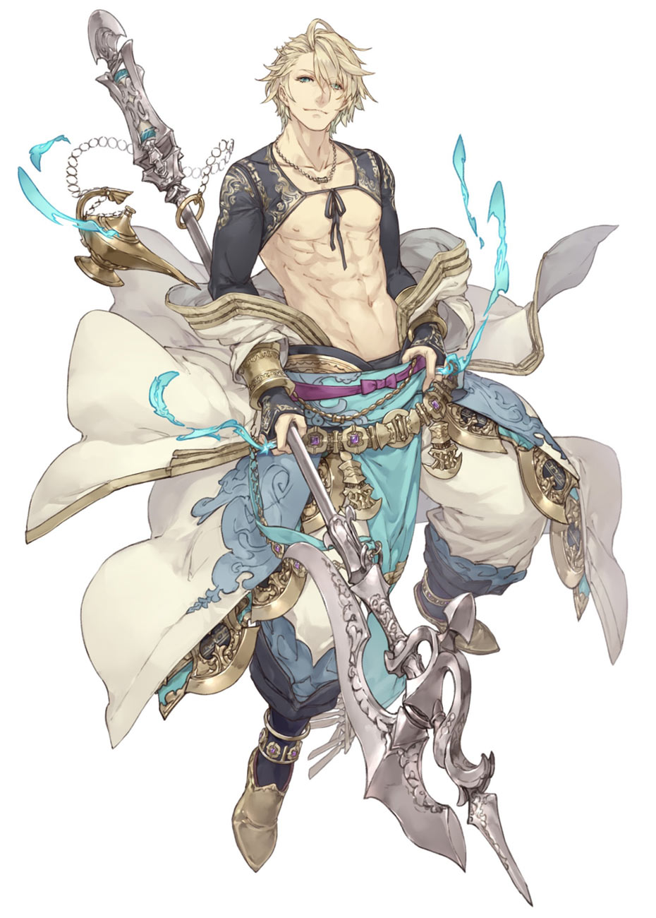 Aladdin, Paladin Class Character Art from SINoALICE