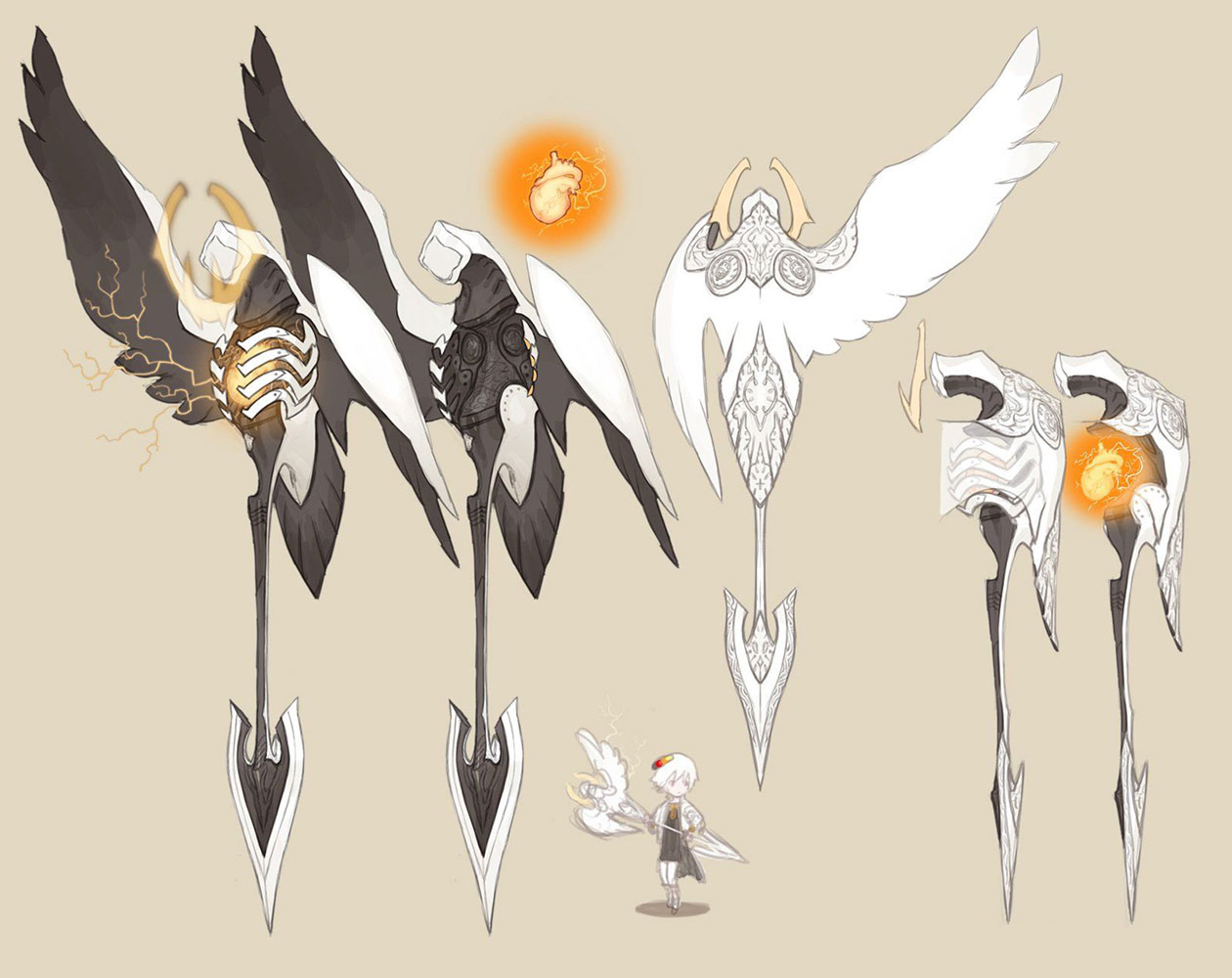 Boy Mikhail's Weapon Concept Art from SINoALICE