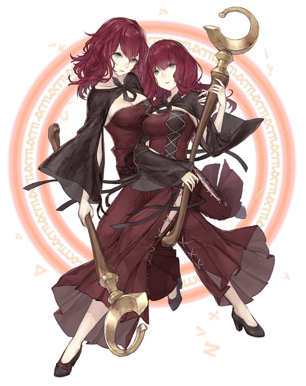 Devola and Popola, Cleric Class Character Art from SINoALICE