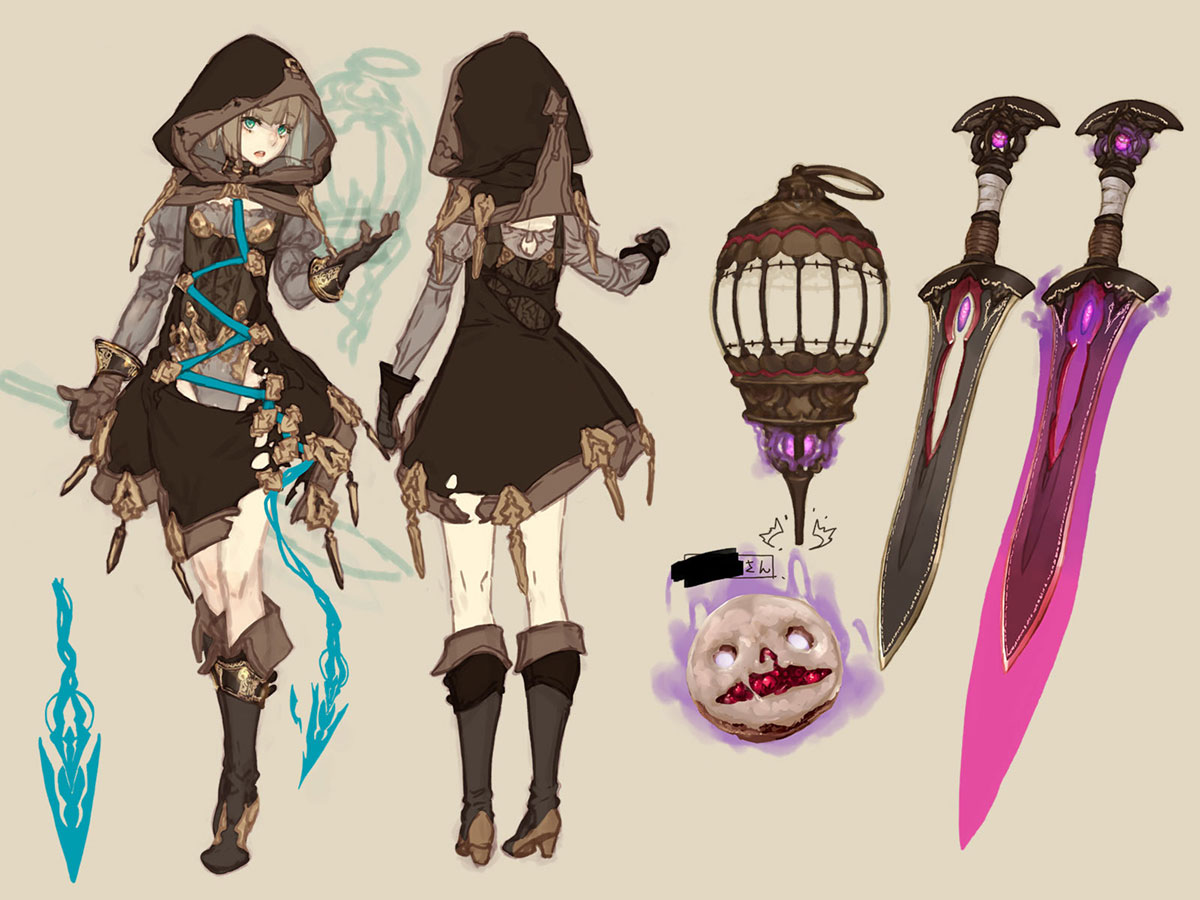 Gretel Concept Art from SINoALICE