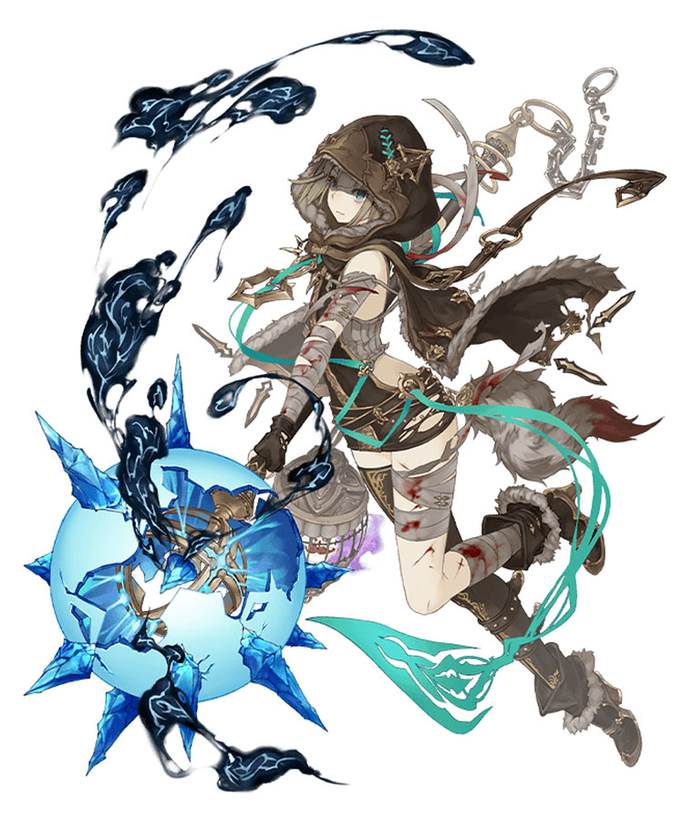 Gretel, Wrath Wolf Crusher Class Art from SINoALICE