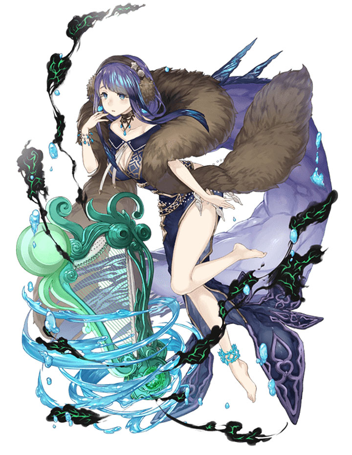 Little Mermaid, Sloth Bear Minstrel Class Art from SINoALICE