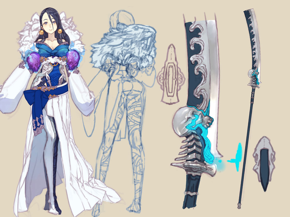 Princess Kaguya Concept Art from SINoALICE