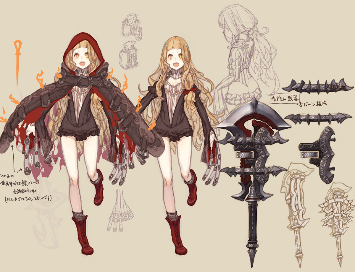 Red Riding Hood Concept Art from SINoALICE