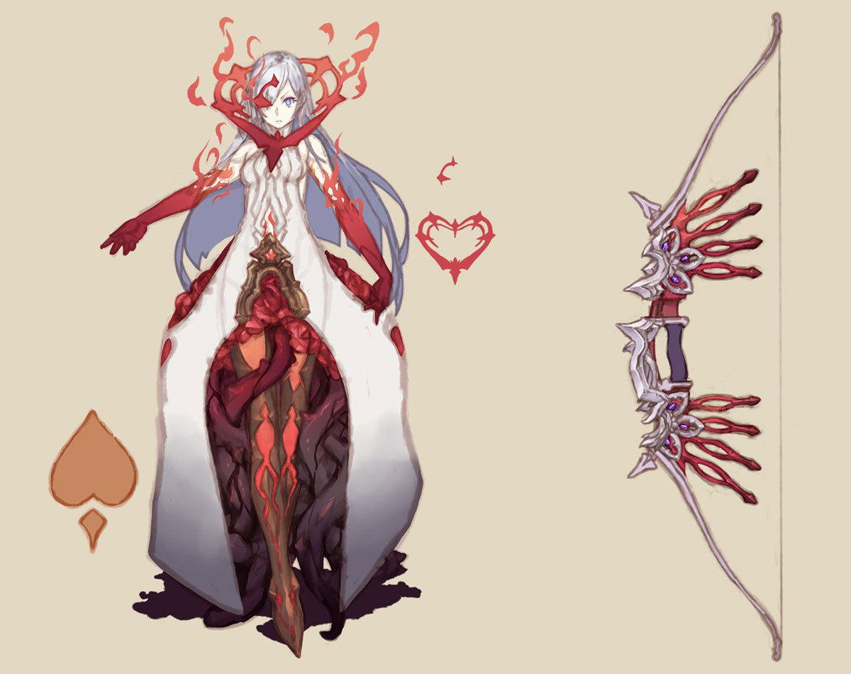 Snow White, Half-Nightmare Concept Art from SINoALICE