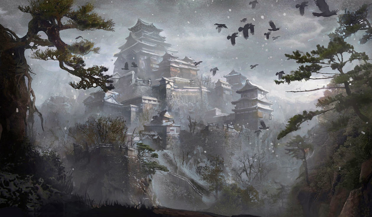 Ashina Castle Art from Sekiro: Shadows Die Twice