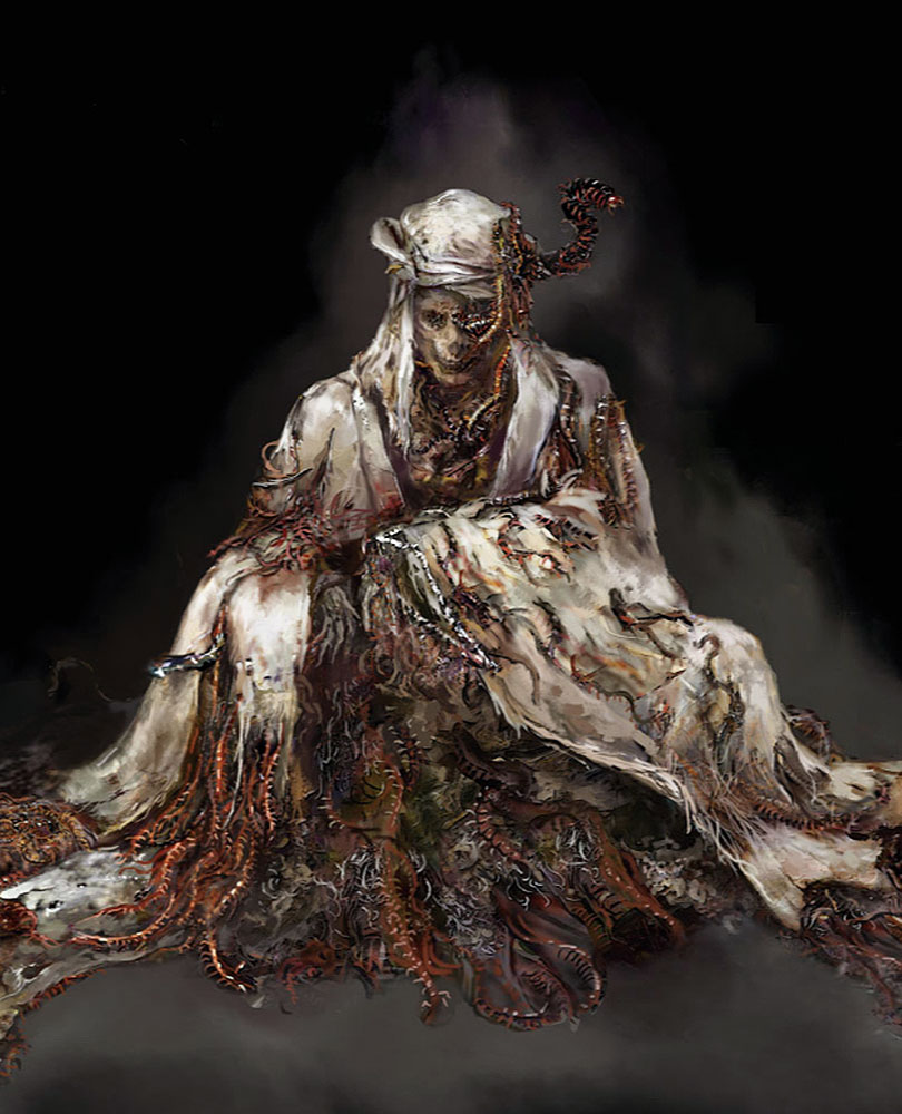 Desiccated Corpse Art from Sekiro: Shadows Die Twice