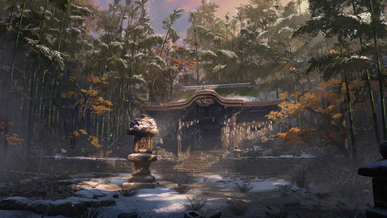 Dilapidated Temple Art from Sekiro: Shadows Die Twice