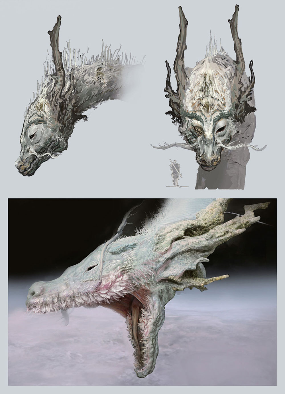 Divine Dragon Head Art from Sekiro: Shadows Die Twice