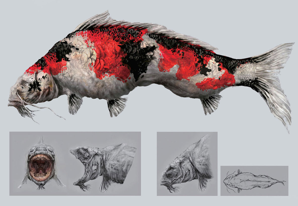 Great Colored Carp Art from Sekiro: Shadows Die Twice