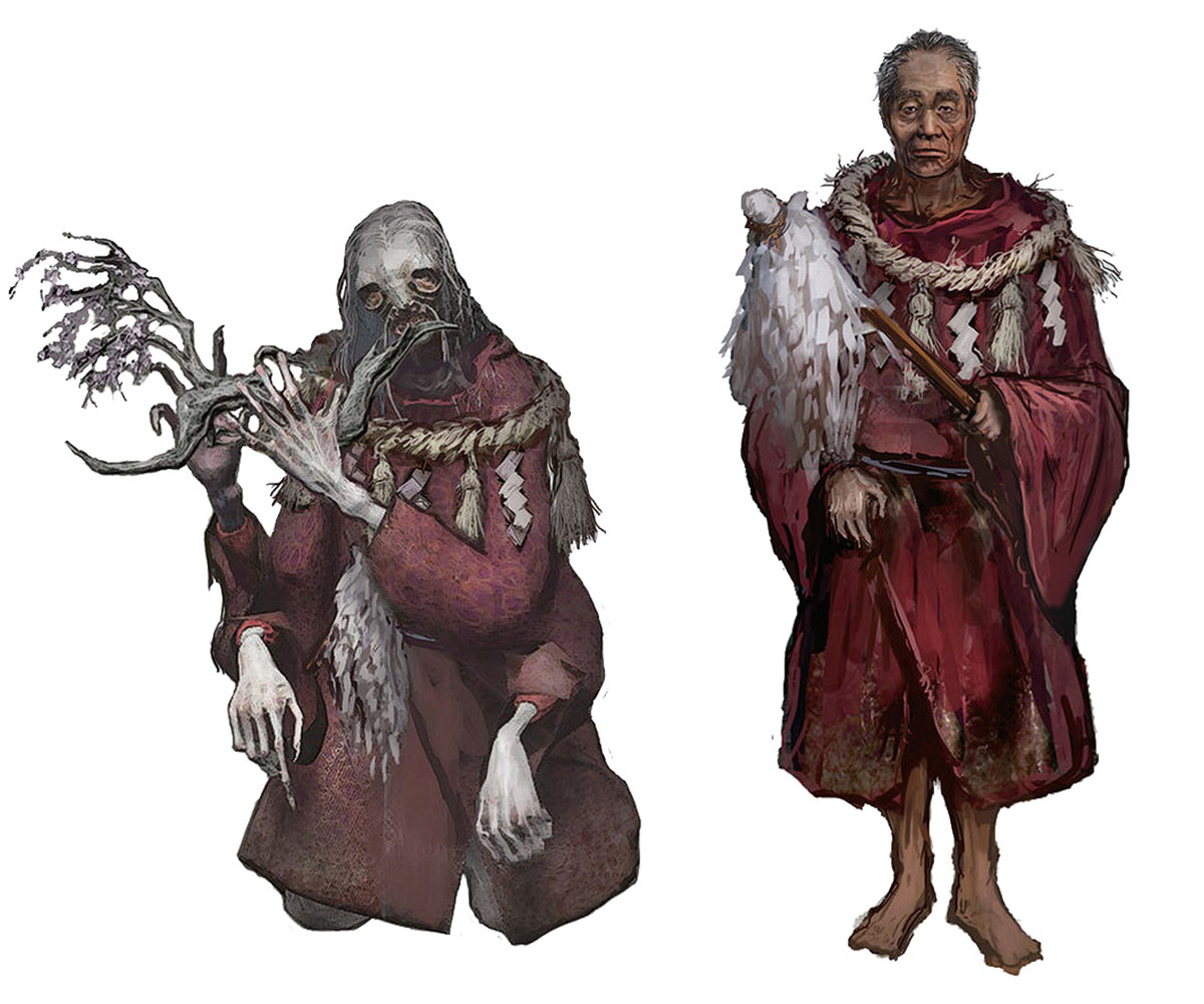 Head Priest of Mibu Village Art from Sekiro: Shadows Die Twice