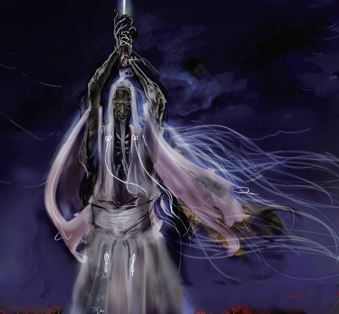 Isshin Draft Concept Art from Sekiro: Shadows Die Twice