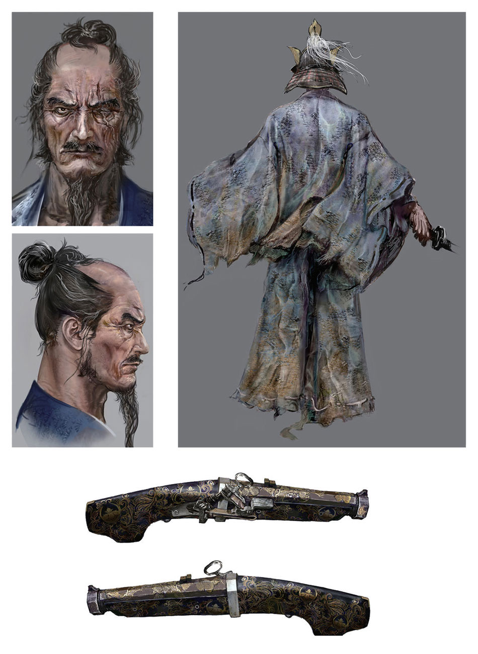 Isshin, the Sword Saint Concept Art from Sekiro: Shadows Die Twice