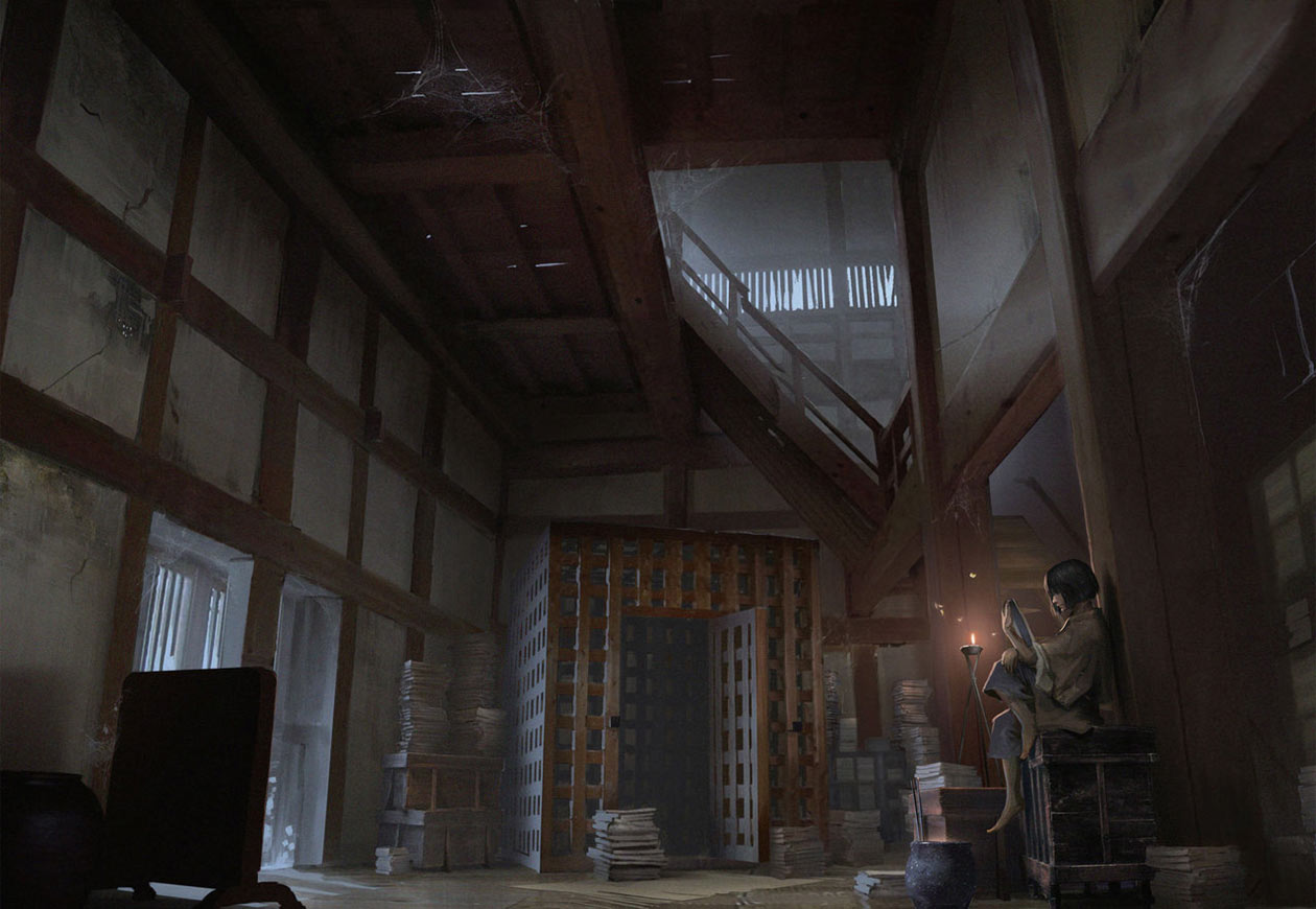 Moon-View Tower Interior Art from Sekiro: Shadows Die Twice