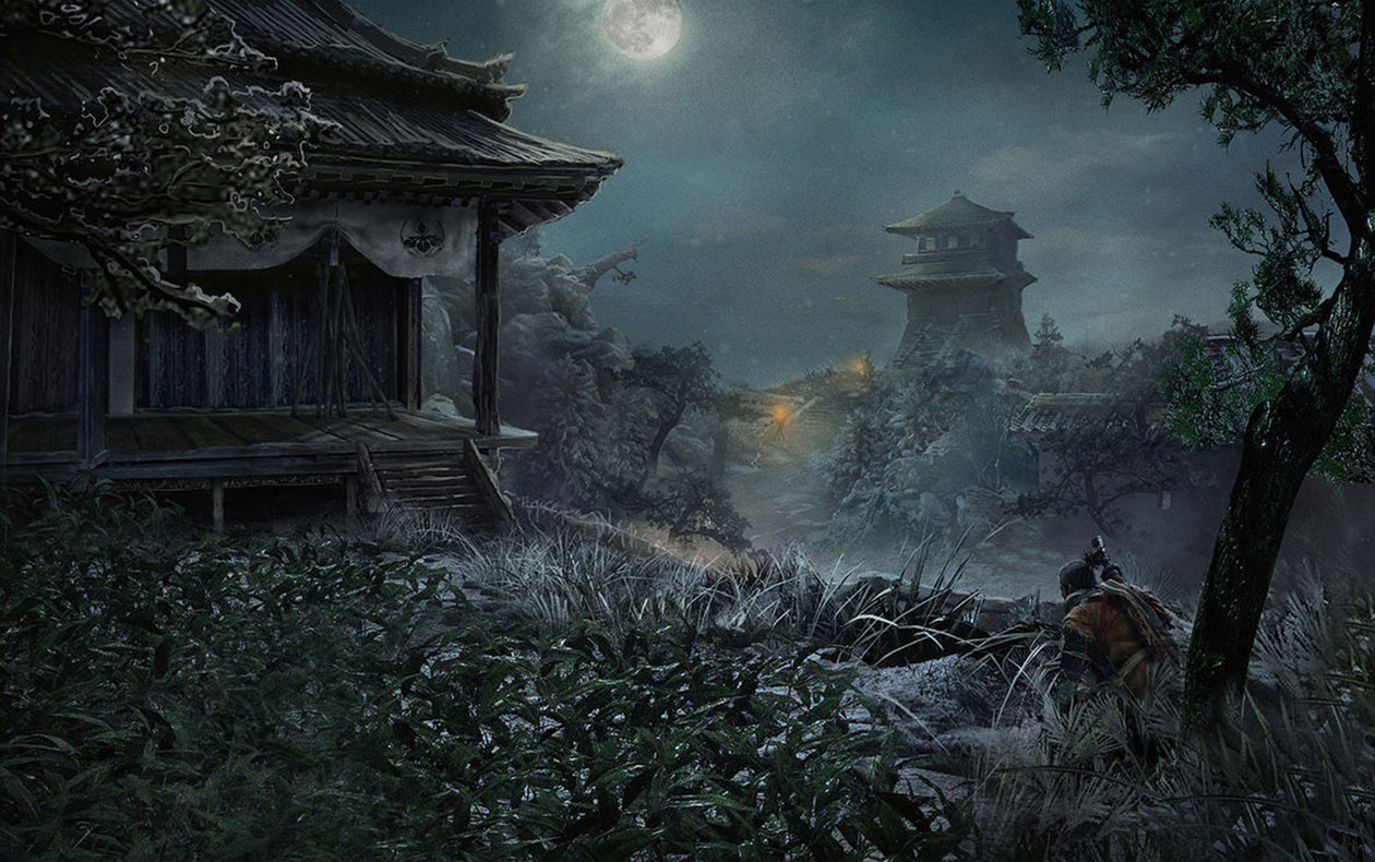 Moon-View Tower Art from Sekiro: Shadows Die Twice