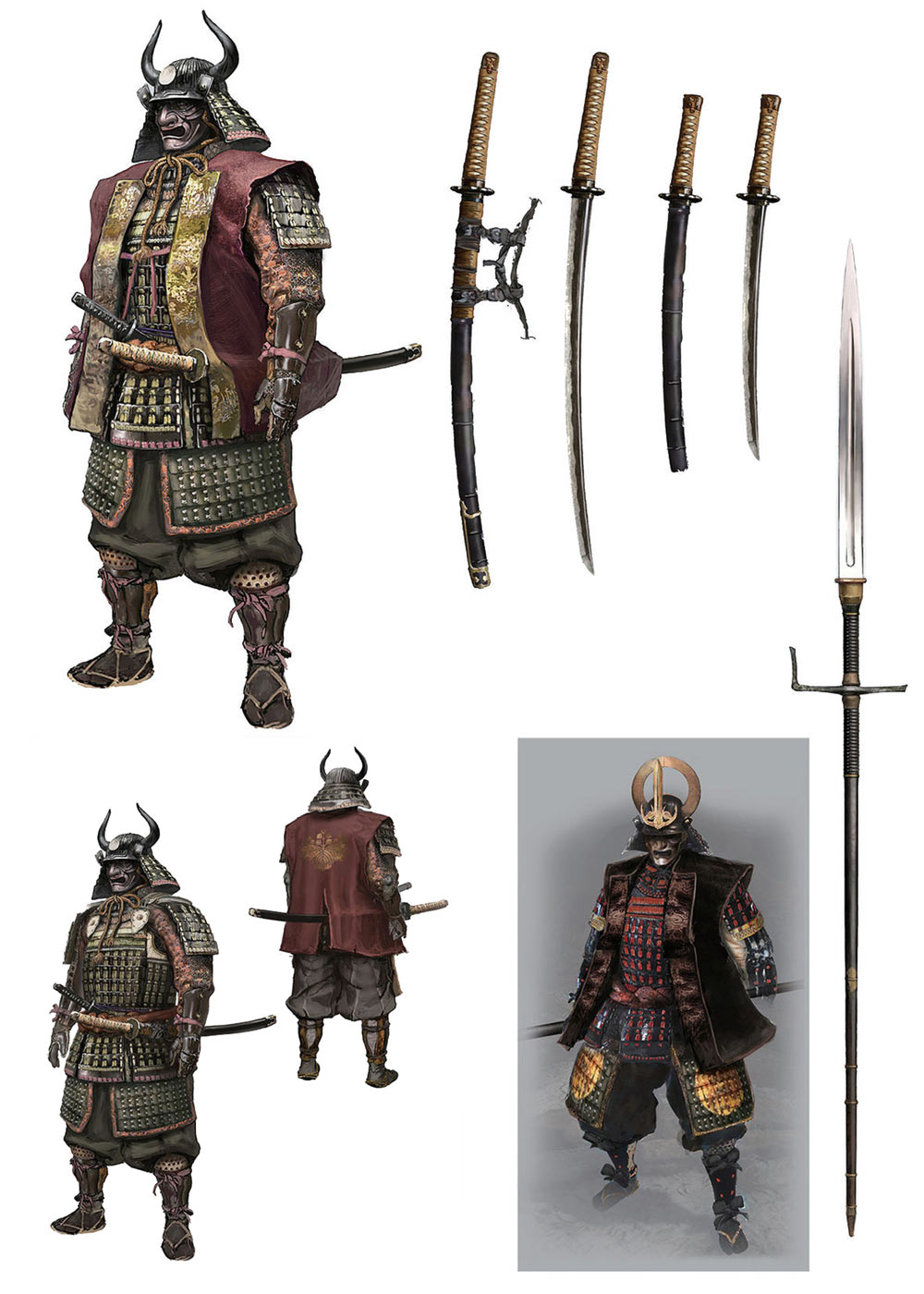 Samurai General Concept Art from Sekiro: Shadows Die Twice