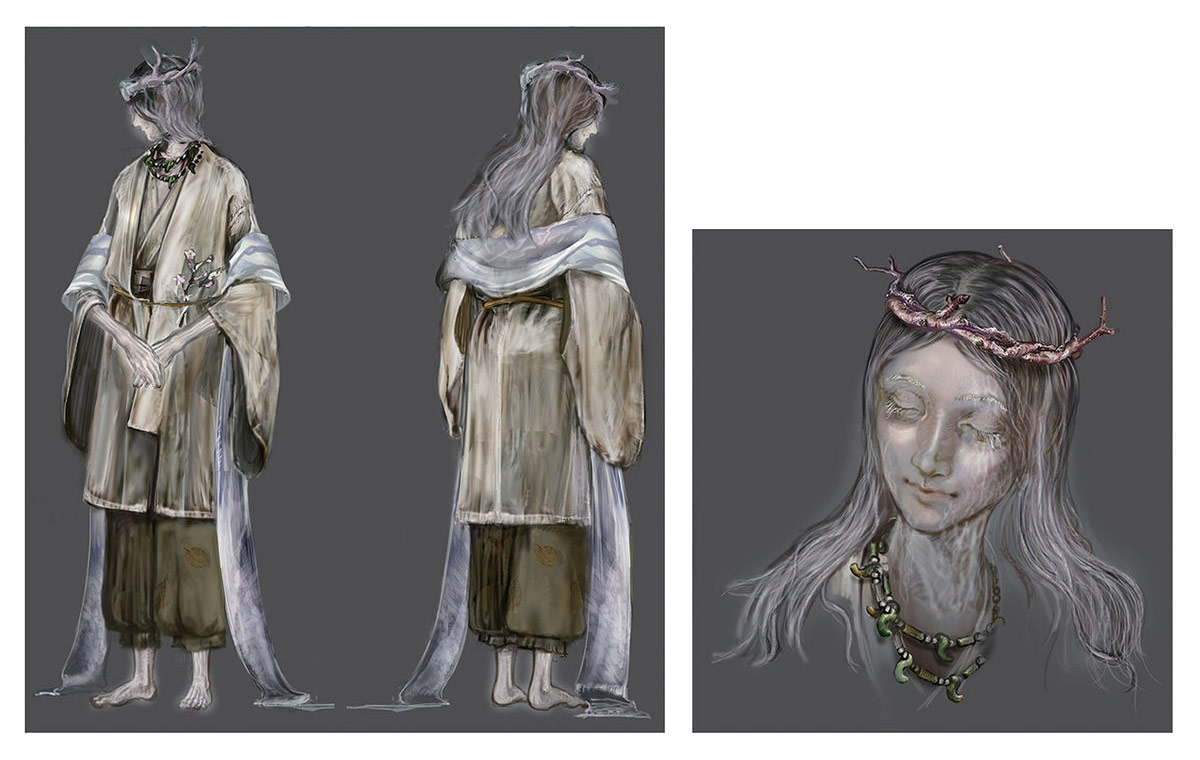 Shrine Maiden Art from Sekiro: Shadows Die Twice