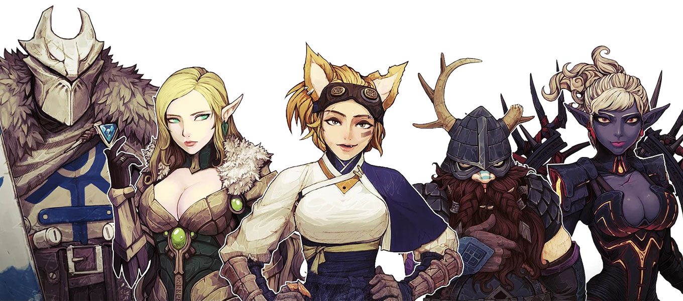 Characters Art from Vambrace: Cold Soul