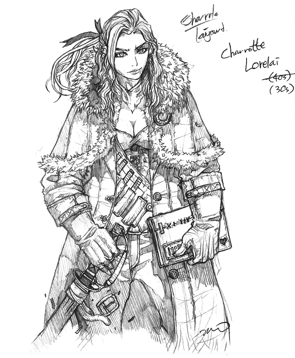 Charlotte Sketch from Vambrace: Cold Soul