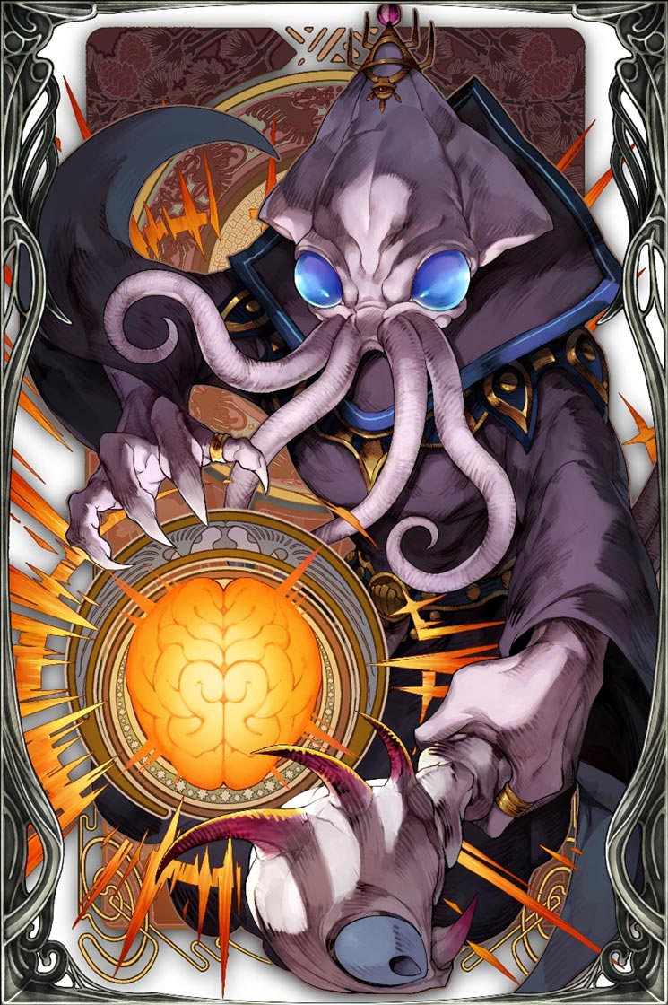 Bursting Spirit Mindflayer Art from War of the Visions: Final Fantasy Brave Exvius