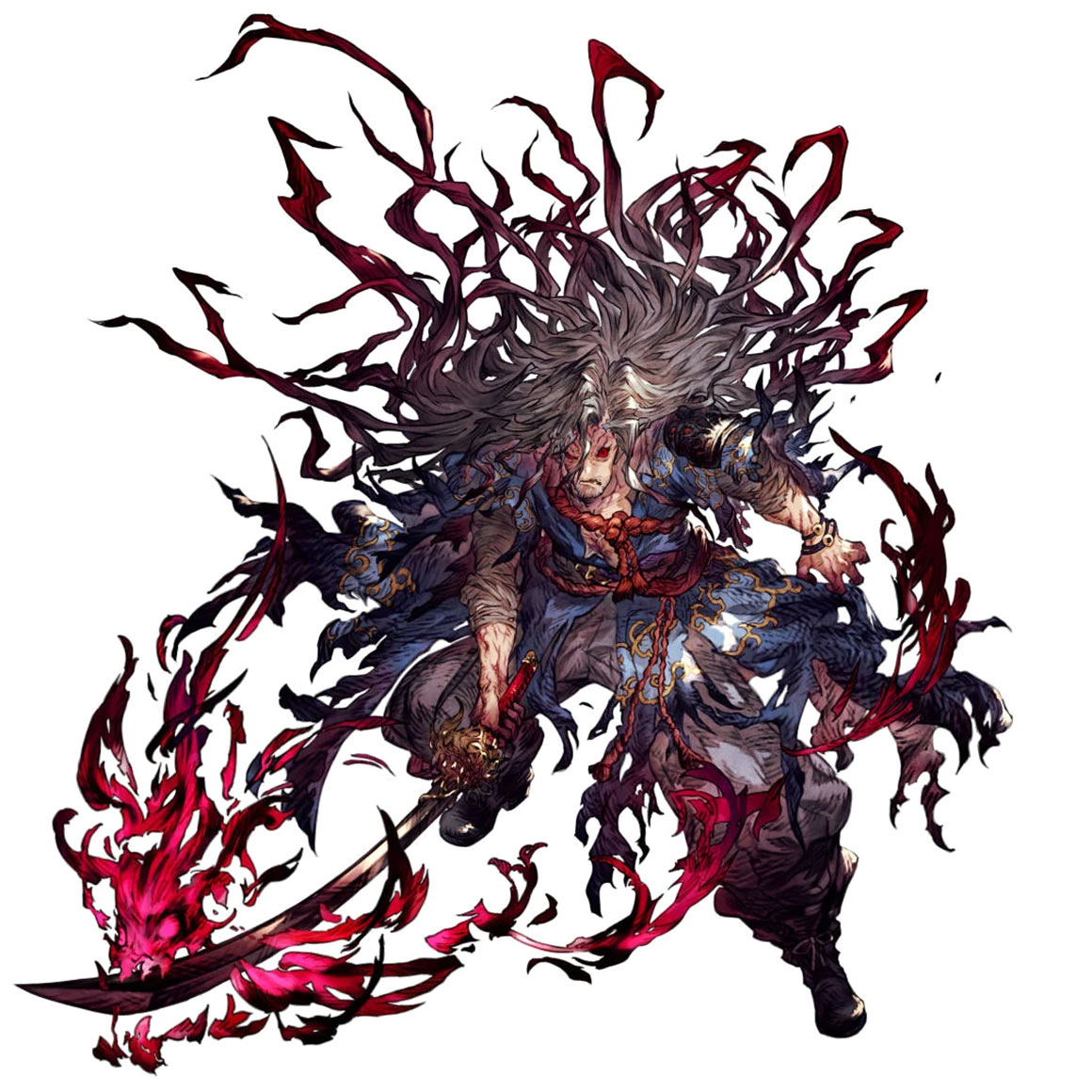 Garrousa, Consumed by the Mournblade Art from War of the Visions: Final Fantasy Brave Exvius
