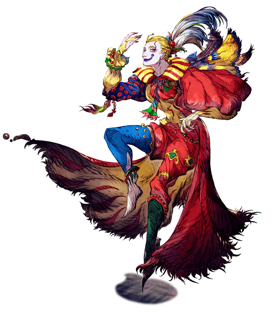 Kefka Palazzo Art from War of the Visions: Final Fantasy Brave Exvius