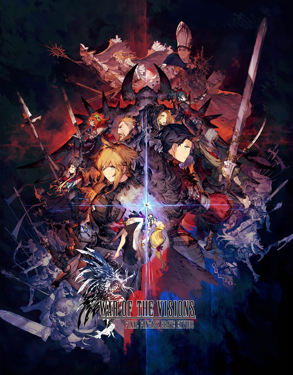 Key Artwork from War of the Visions: Final Fantasy Brave Exvius