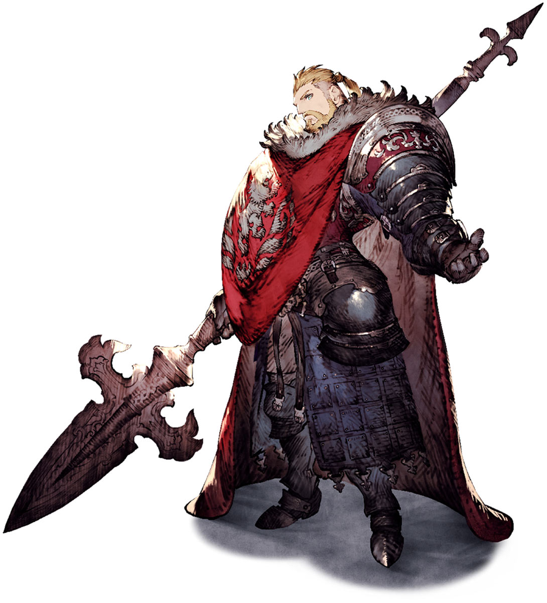 Oelde Leonis Character Art from War of the Visions: Final Fantasy Brave Exvius