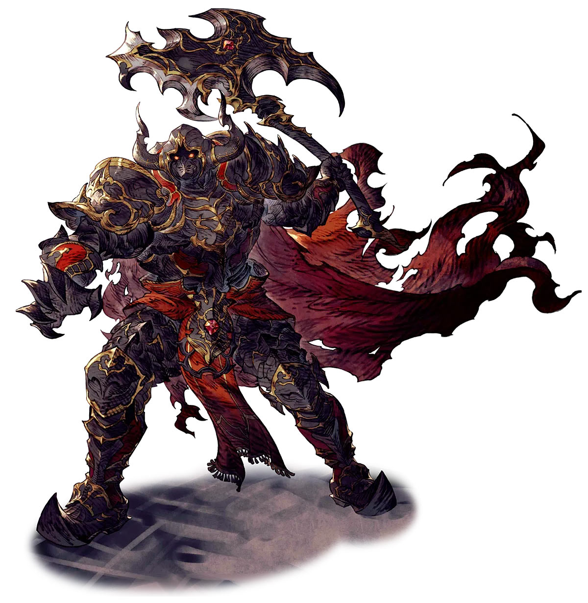 Veritas of the Flame Art from War of the Visions: Final Fantasy Brave Exvius