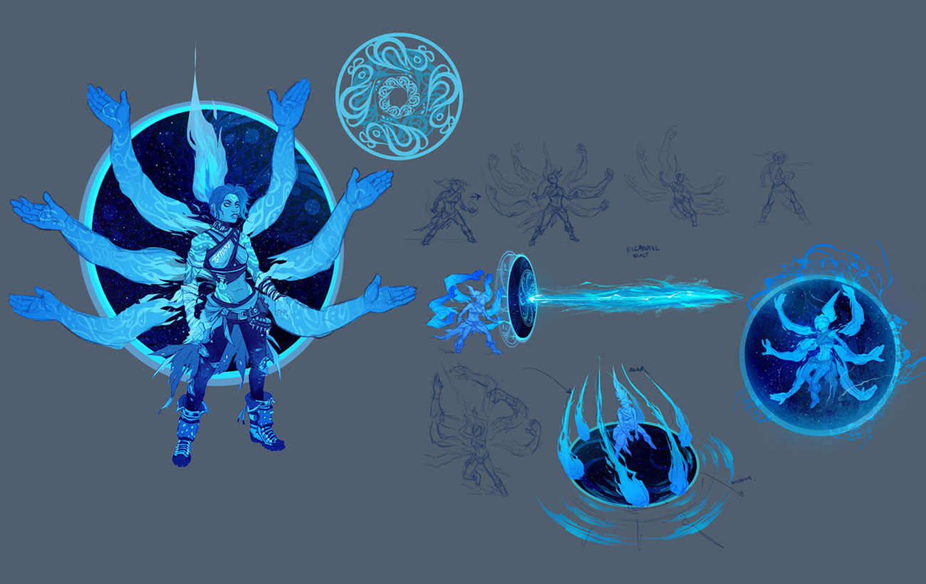 Amara Phasetrance Art from Borderlands 3