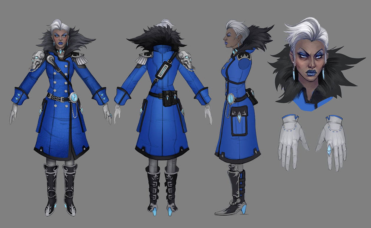 Aurelia Turn Around Art from Borderlands 3