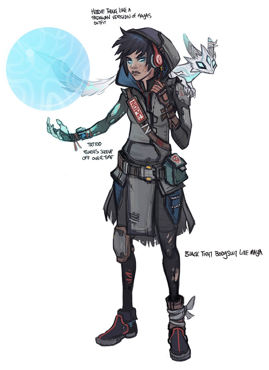 Ava Early Concept Art from Borderlands 3