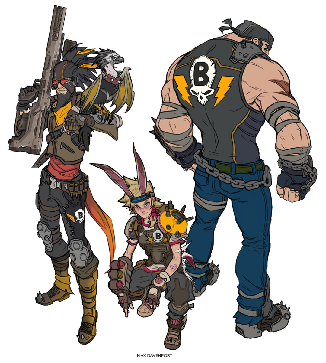 B-Team Art from Borderlands 3