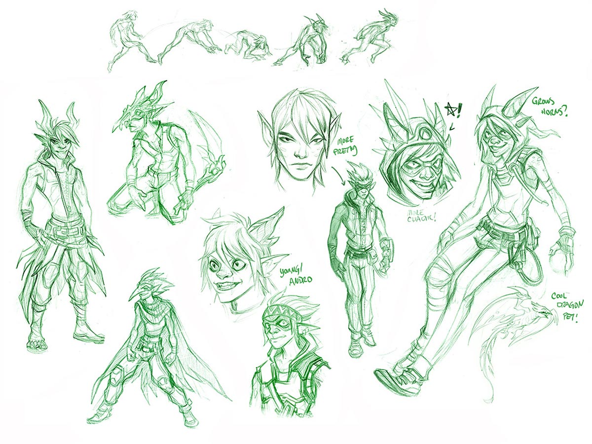 Beastmaster Early Sketches from Borderlands 3