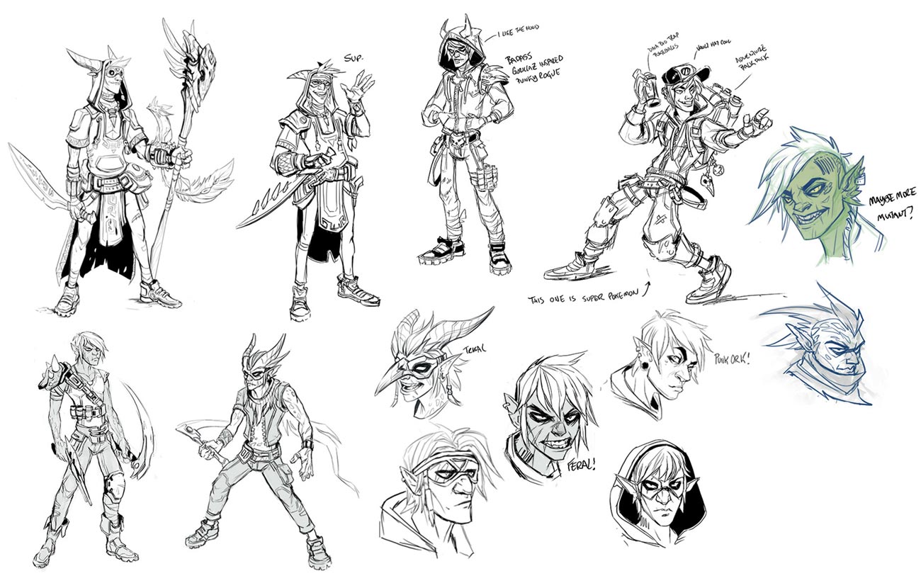 Beastmaster Sketches from Borderlands 3