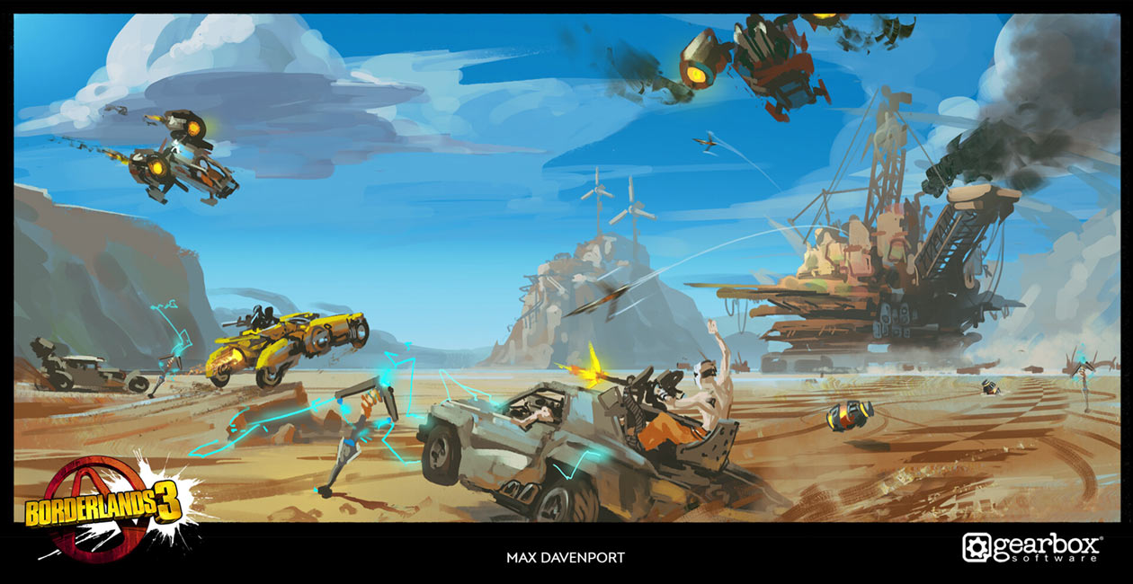 Carnivora Concept Art from Borderlands 3