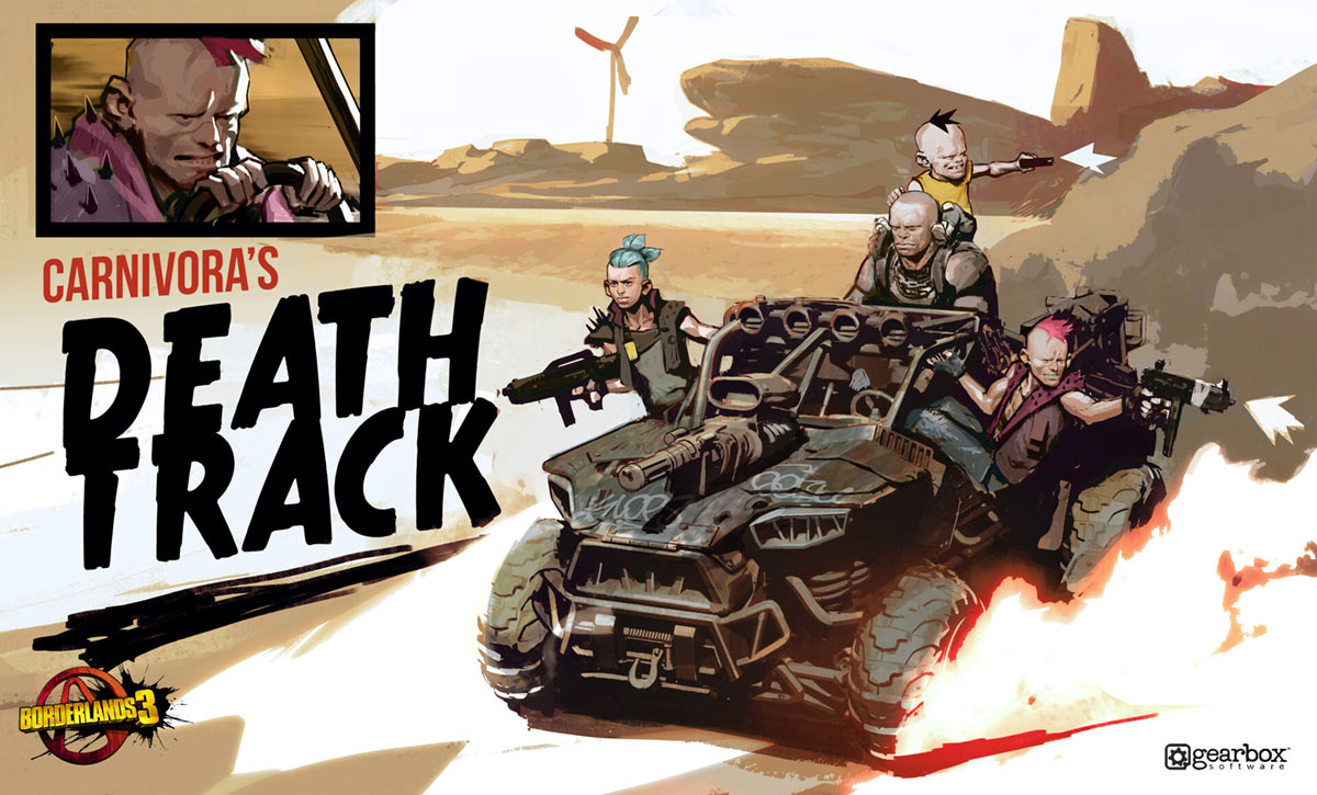 Carnivora Death Track Art from Borderlands 3