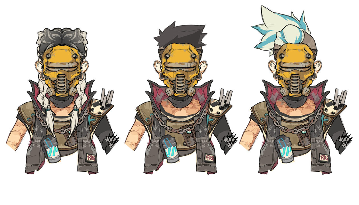 COV Female Bandit Masks 03 Art from Borderlands 3