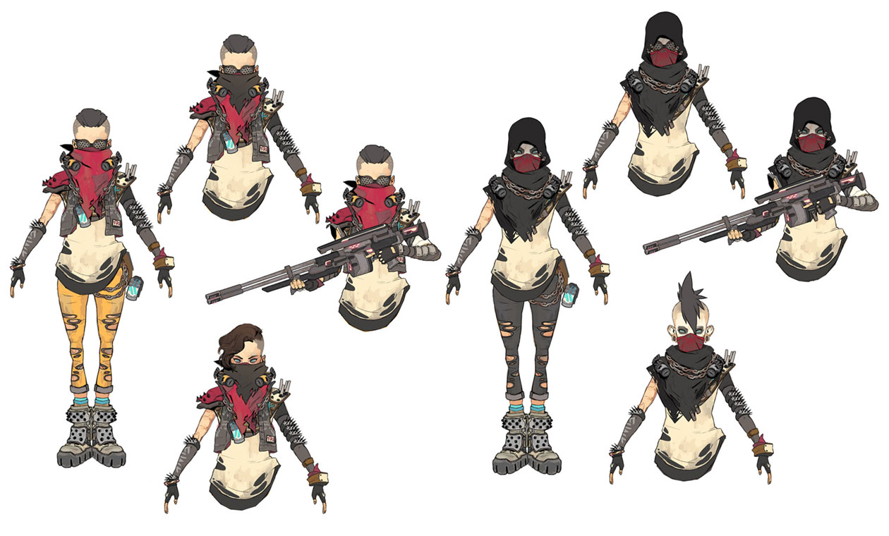 COV Female Bandit Sniper Art from Borderlands 3