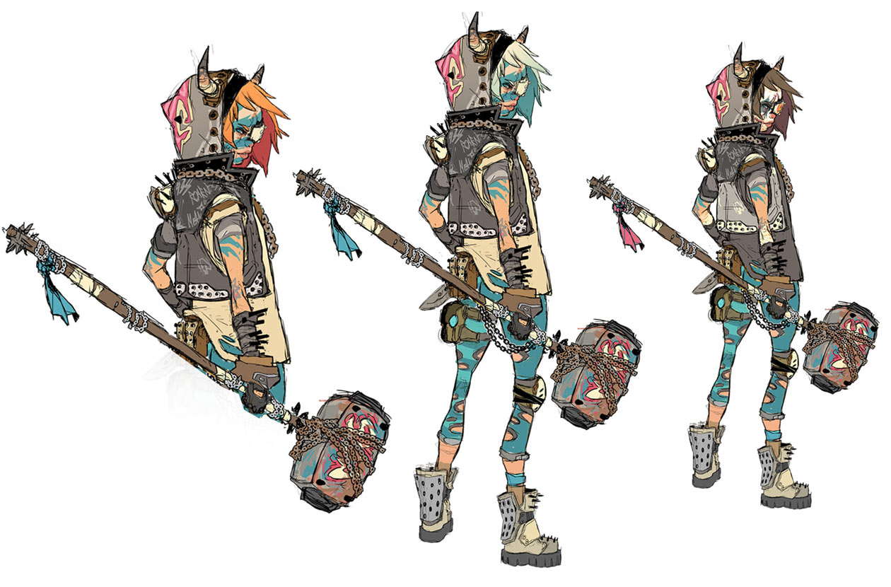 COV Female Bandit 05 Art from Borderlands 3