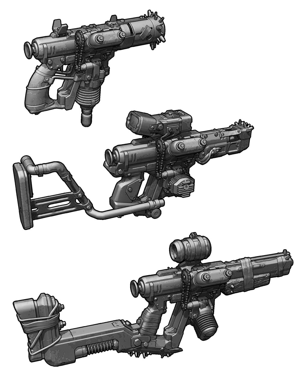 COV Pistol Concept Art from Borderlands 3
