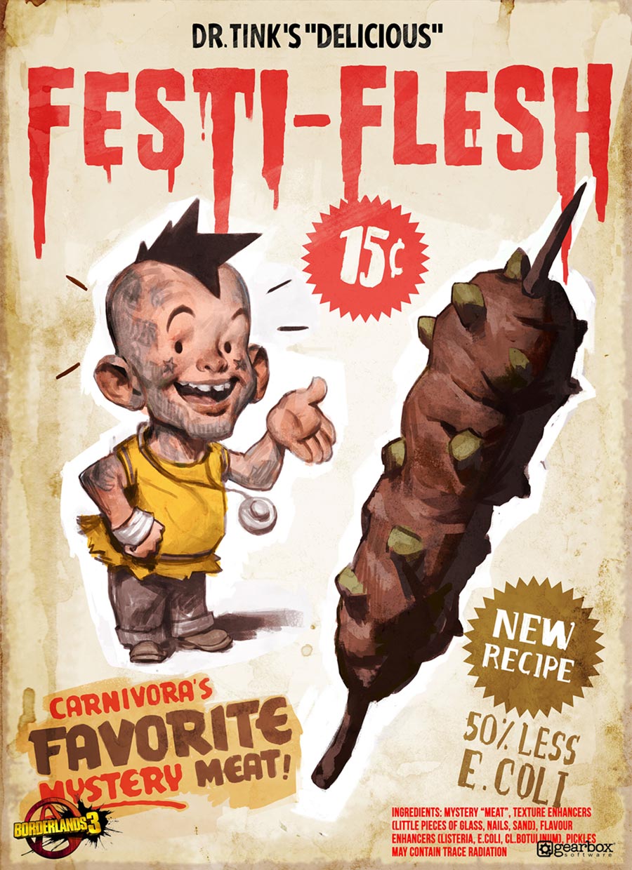 Festi Flesh Art from Borderlands 3