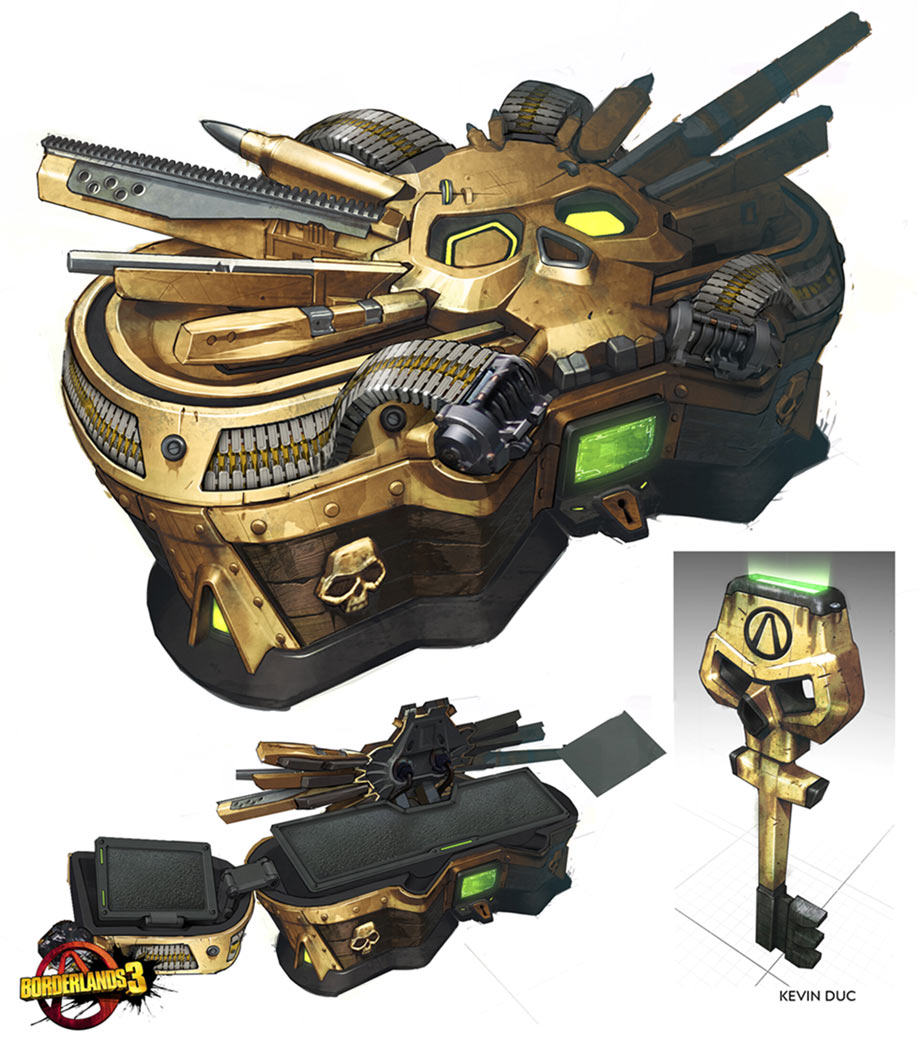 Golden Key Chest Art from Borderlands 3