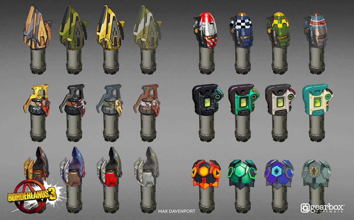 Grenades Art from Borderlands 3
